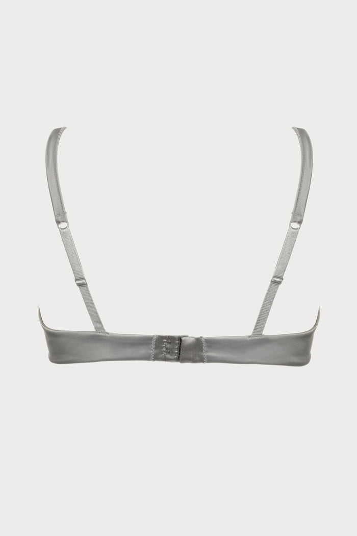 Marlene Underwired Bra with Swarovski Crystals in Grey