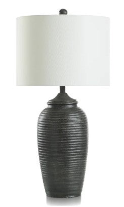 Matte Black Table Lamp in black from Stylecraft Lamps