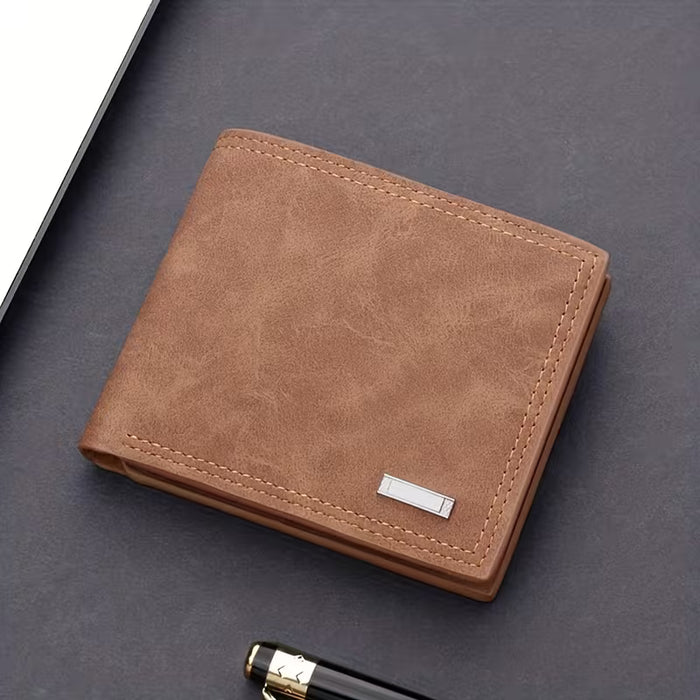Men's Classic Bifold Wallet (Brown)