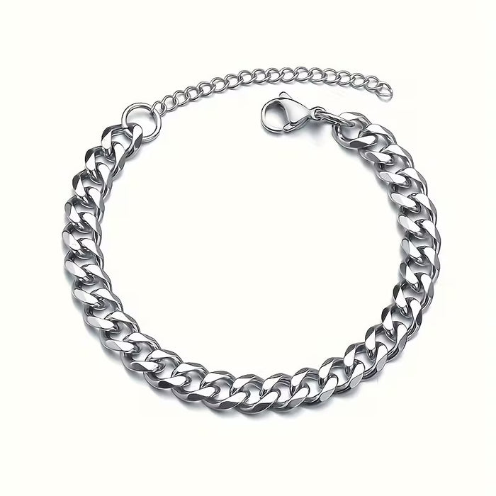 Men's Cuban Chain Bracelet (Stainless Steel)