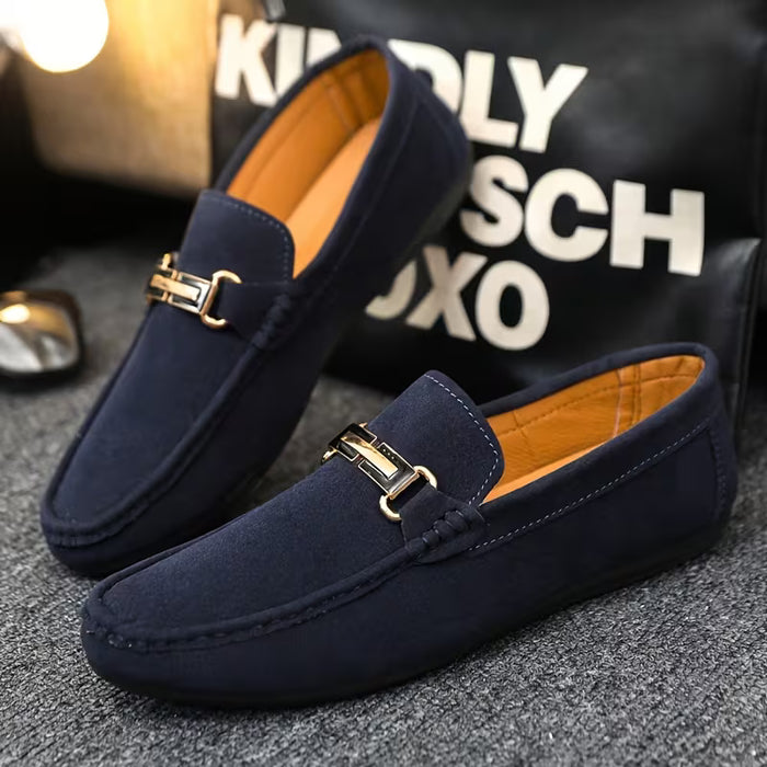 Men's Executive Loafers (Navy Blue)