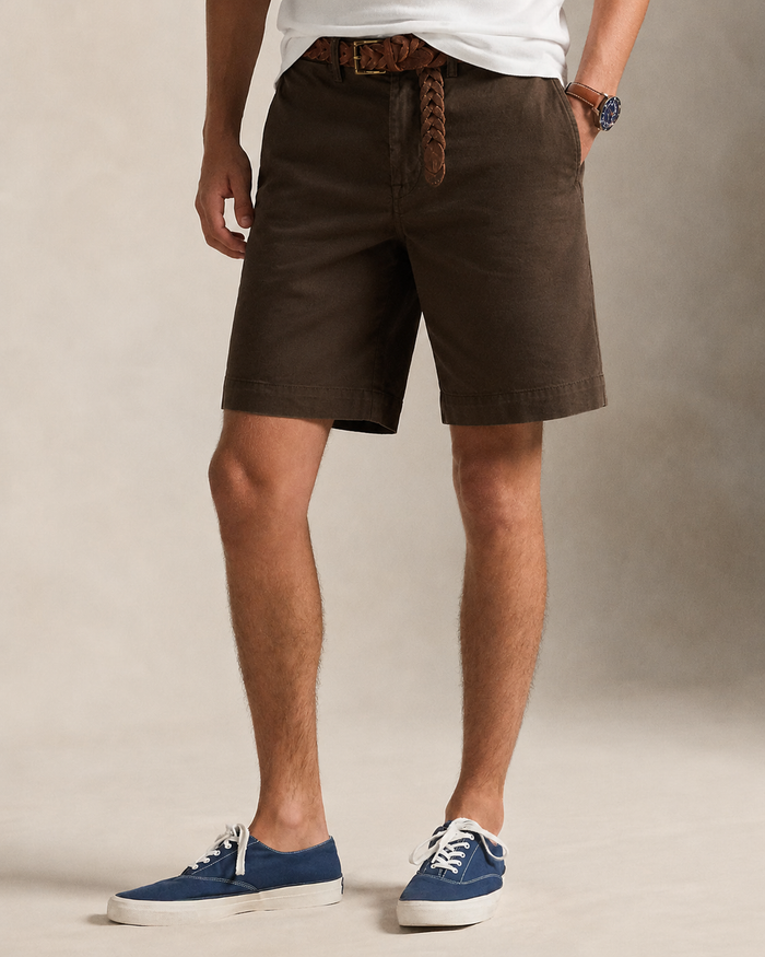 Men's Ralph Lauren Cotton Chino Shorts (Brown)