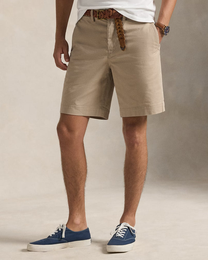 Men's Ralph Lauren Cotton Chino Shorts (Grey)