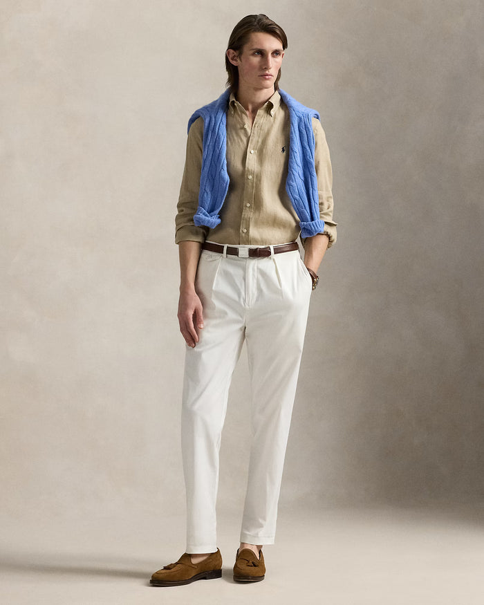 Men's Ralph Lauren Linen Shirt (Beige)
