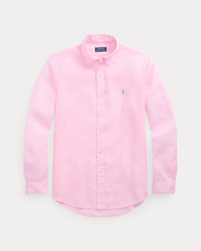 Men's Ralph Lauren Linen Shirt (Pink)