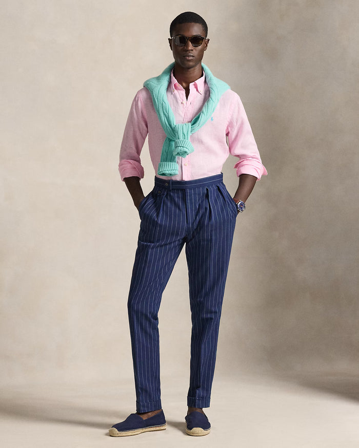 Men's Ralph Lauren Linen Shirt (Pink)