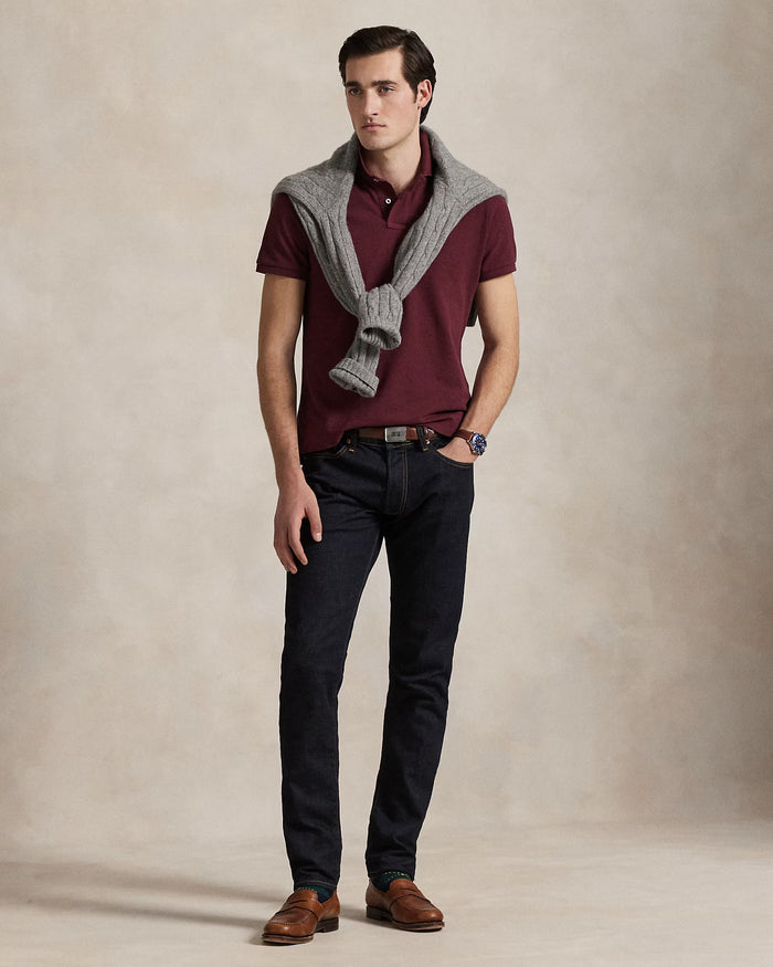 Men's Ralph Lauren Polo Shirt (Dark Red)