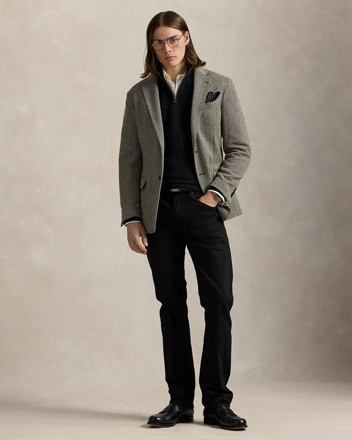 Men's Ralph Lauren Quarter-Zip Sweater (Black)