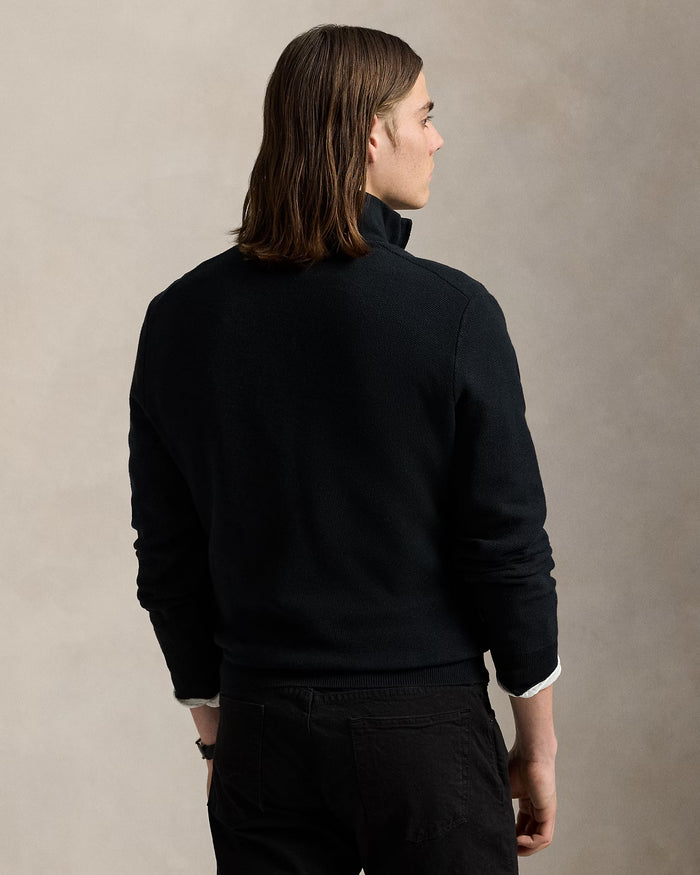 Men's Ralph Lauren Quarter-Zip Sweater (Black)