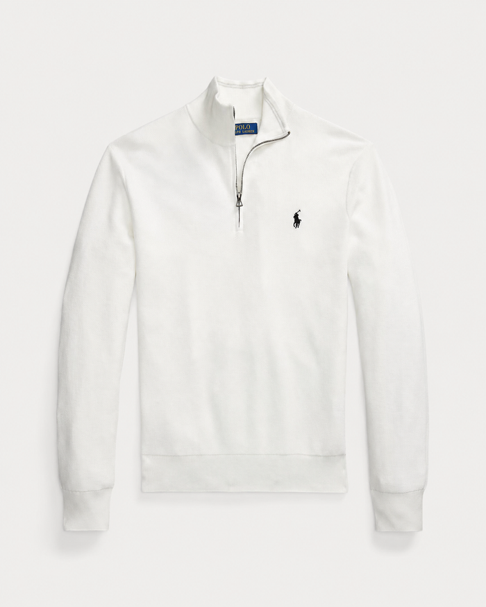 Men's Ralph Lauren Quarter-Zip Sweater (White)