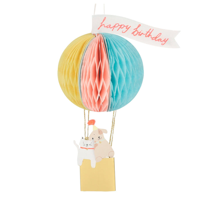 Meri Meri - Air Balloon Honeycomb Birthday Card