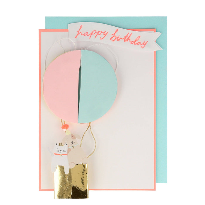 Meri Meri - Air Balloon Honeycomb Birthday Card