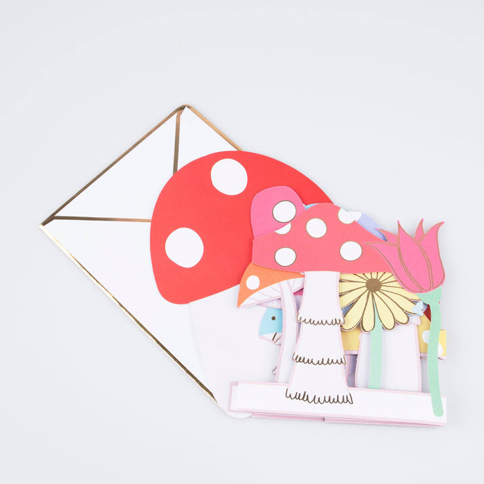 Meri Meri - Mushroom Concertina Card