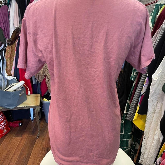 Metallica pink skull tee size