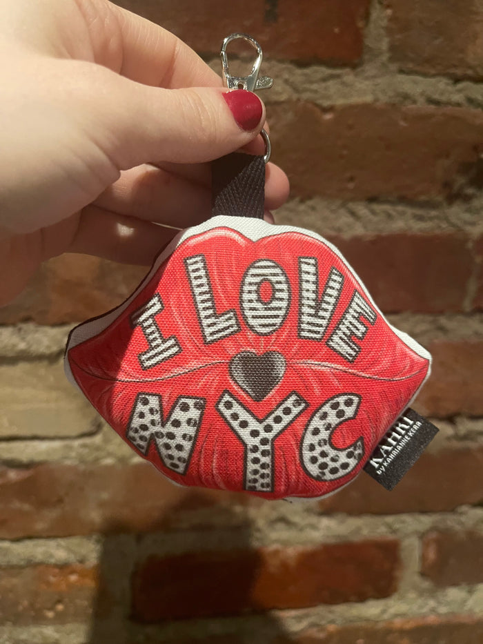 Mini I Love NYC Lips Bag Charm
