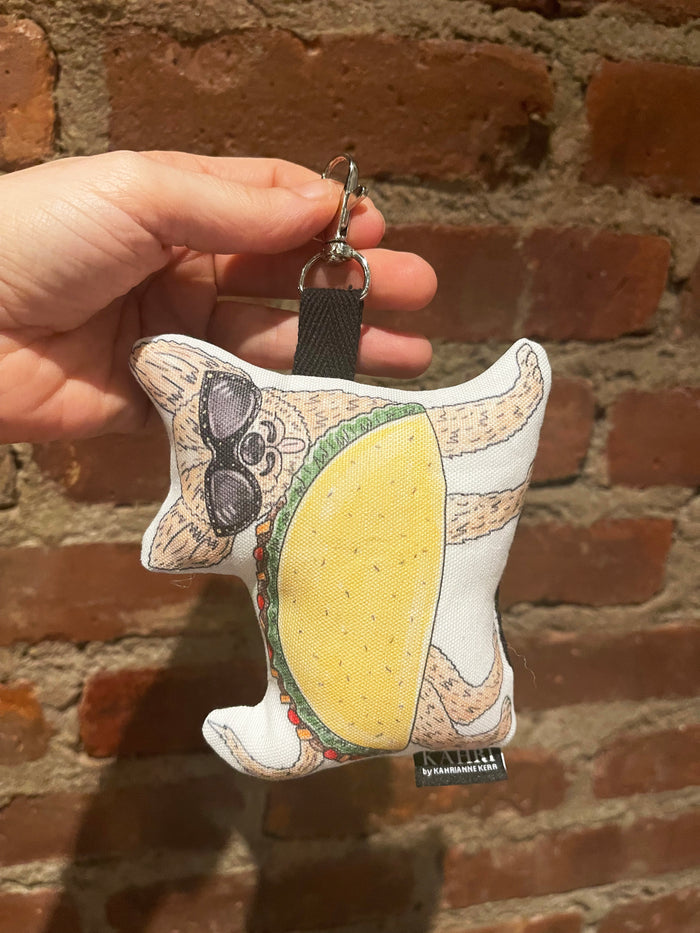 Mini Taco Dog Bag Charm