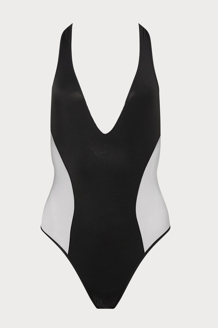 Maison Close Minuit Black Halterneck Thong Swimsuit - Sexy Swimsuit