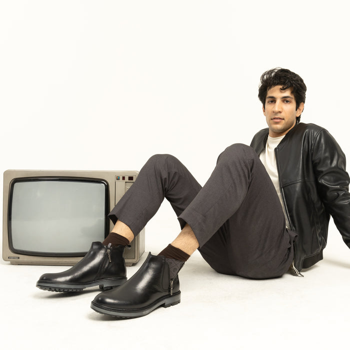 Modern Black Chelsea Boot