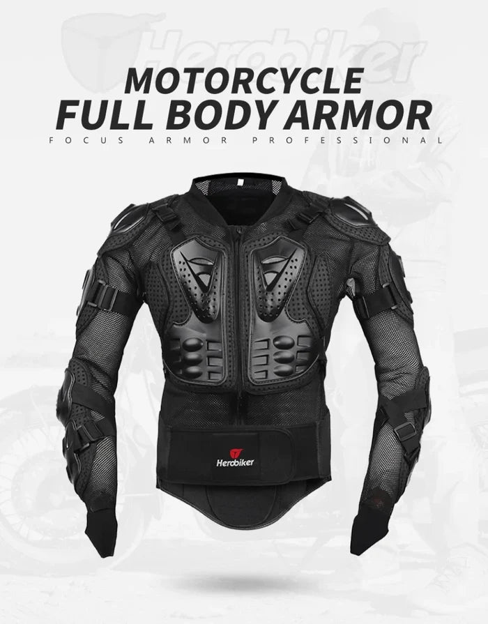 Motorcycle Body Armour Racing Jacket with CE Pads