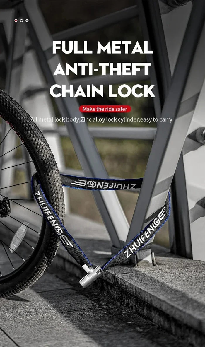 Motorcycle Chain Lock - High-Security Anti-Theft Lock