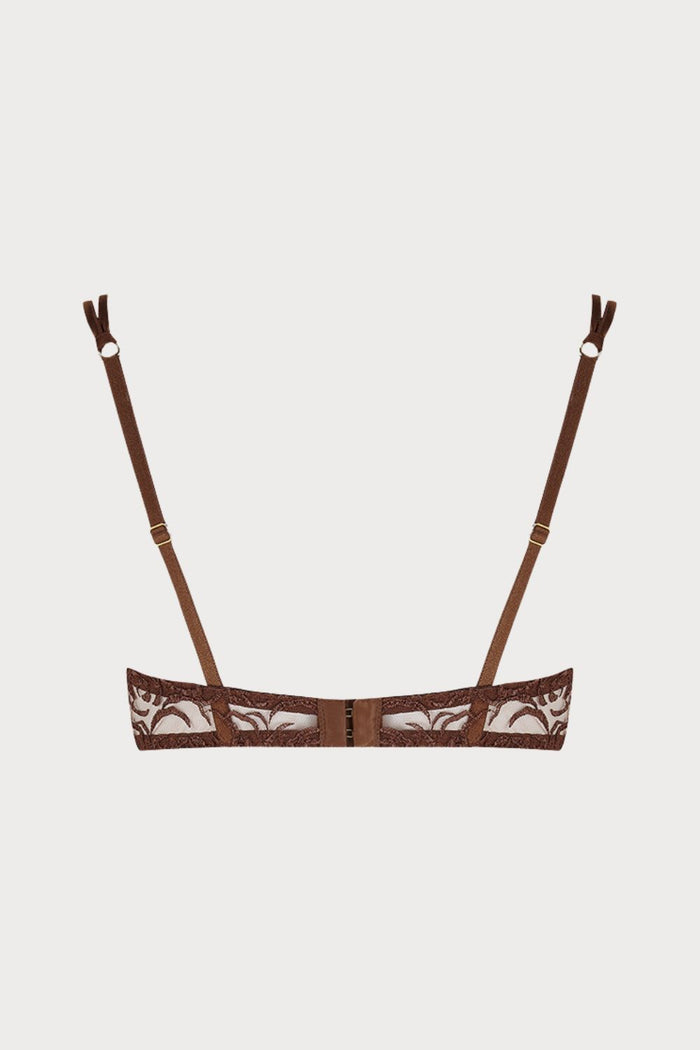 Muse by Coco de Mer Rosalia Plunge Bra Cocoa