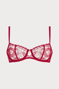 Mystery of Love Cherry Lace Half Cup Bra