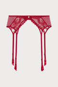 Mystery of Love Cherry Lace Suspender Belt