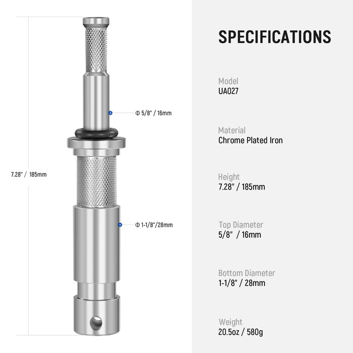 Specifications of the NEEWER UA027 Junior to Baby Pin Adapter