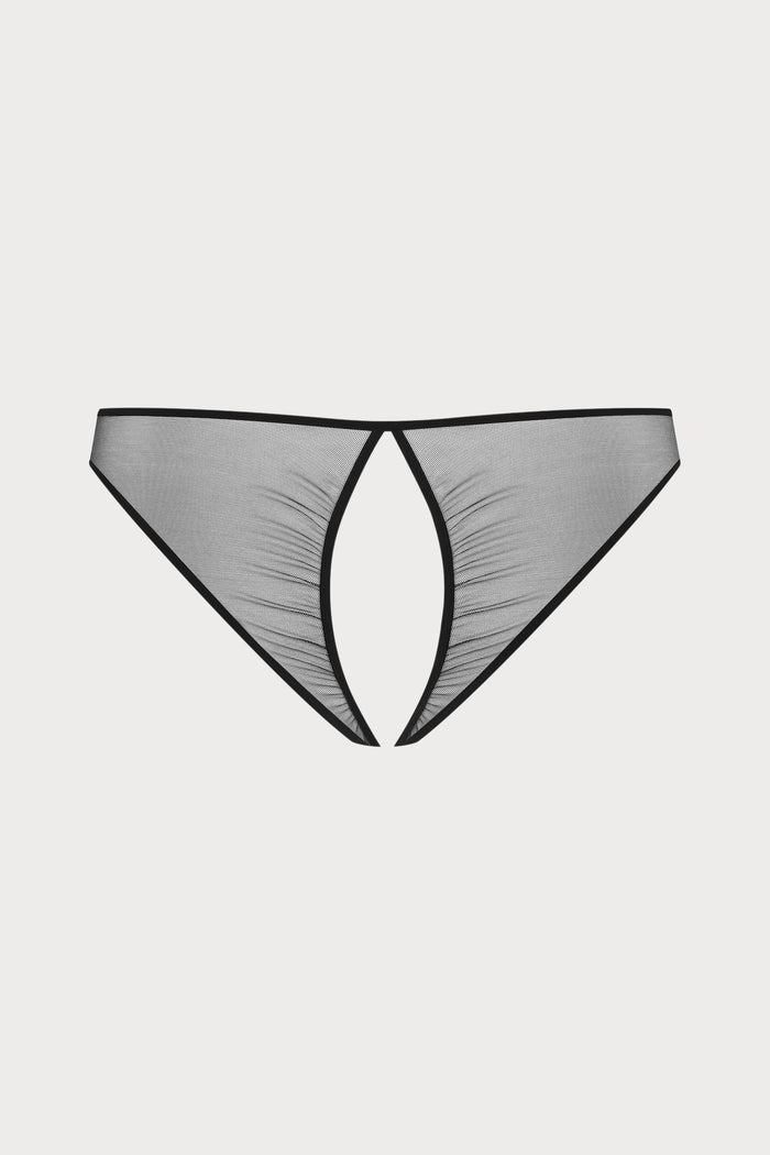 Scandale Nuit Fauve Open Back Brief Black