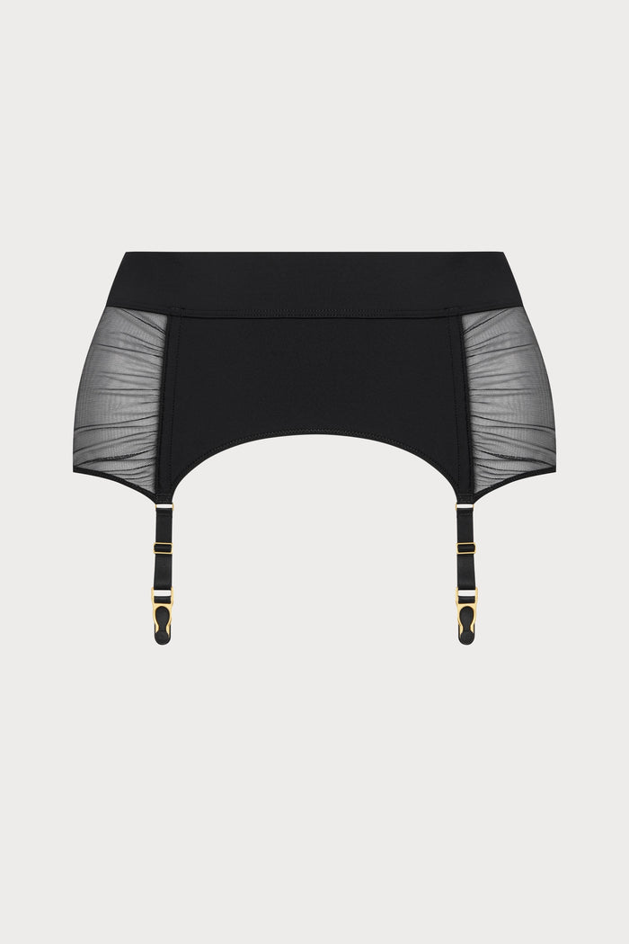 Scandale Nuit Fauve Suspender Belt Black