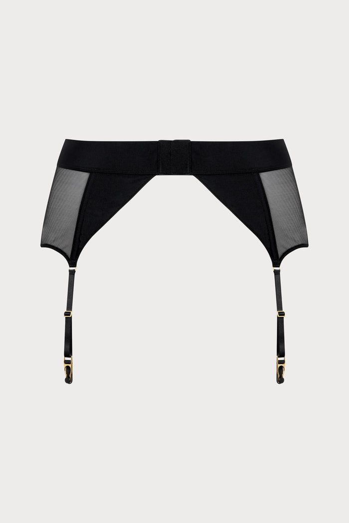 Scandale Nuit Fauve Suspender Belt Black