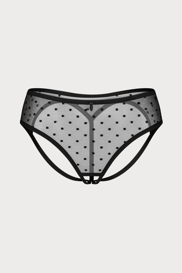 Obsessive Black Nuites Crotchless Brief
