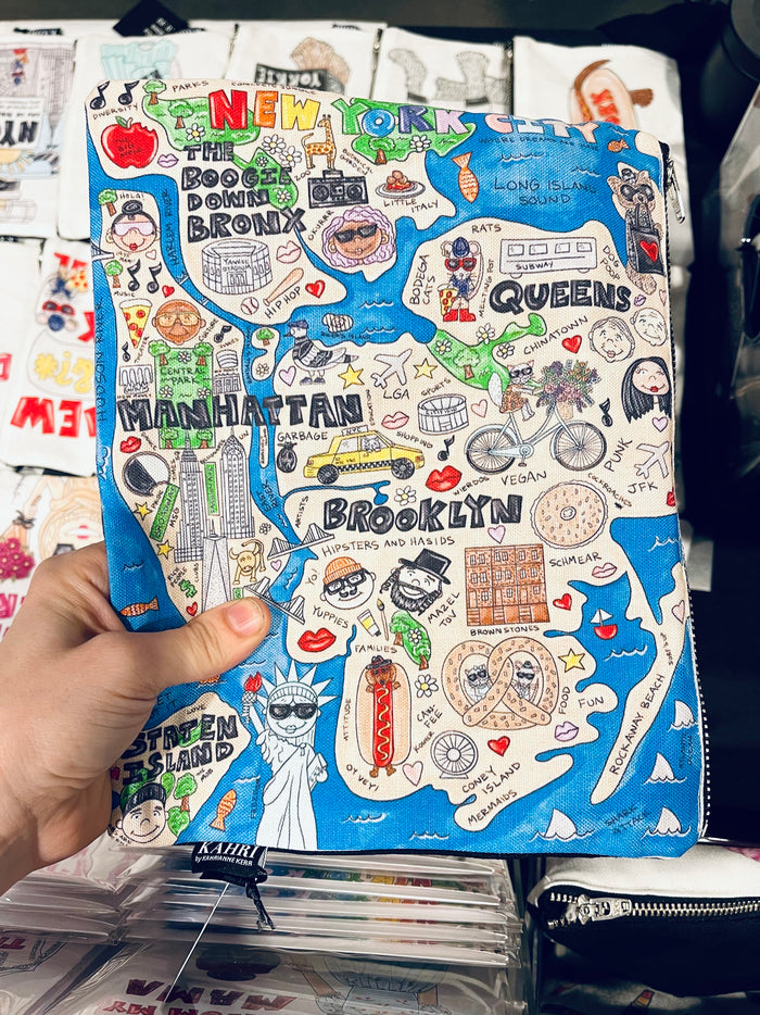 NYC Map Clutch