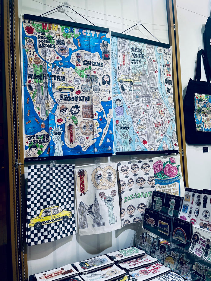 NYC Map Tea Towel