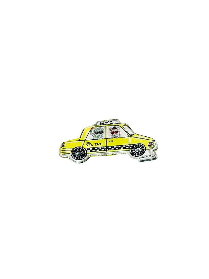 NYC Taxi Acrylic Pin