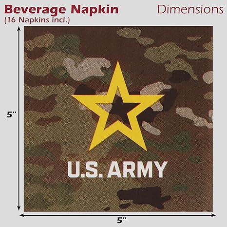 Official US Army Beverage Napkin