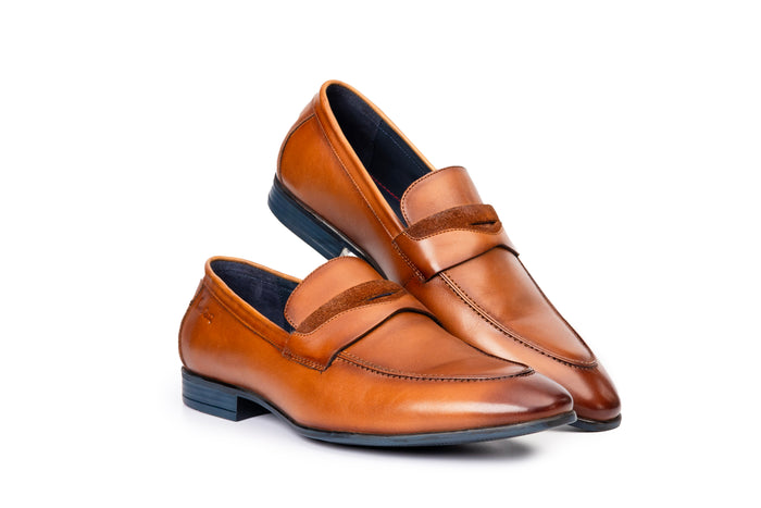 Onyx: Contemporary Cognac Loafer
