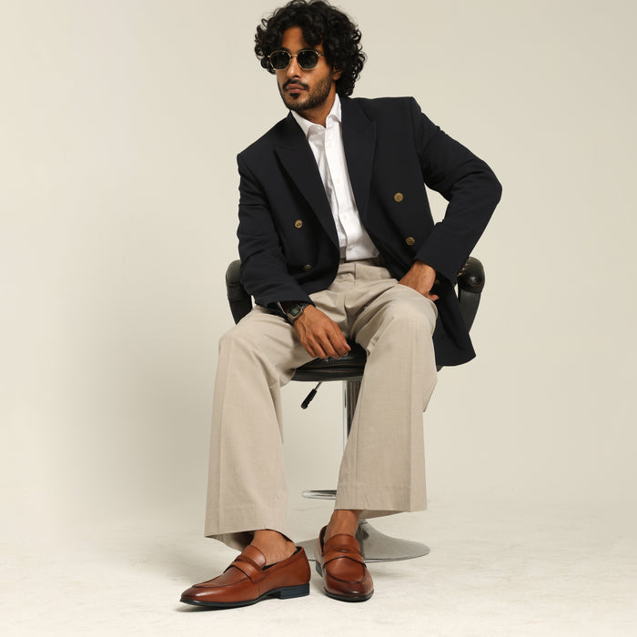 Onyx: Contemporary Cognac Loafer
