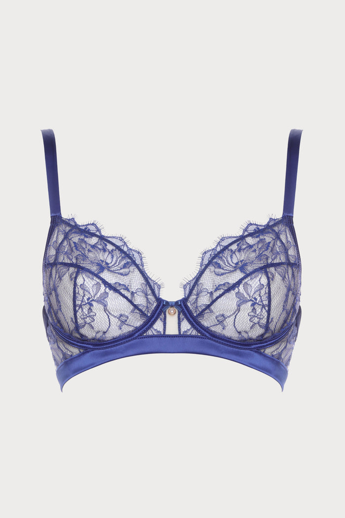 Prelude Pearl Blue Lace Full Cup Bra