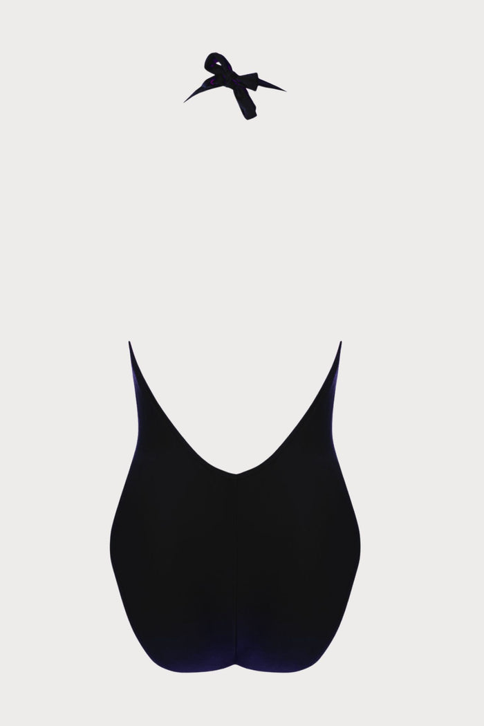 Perles Nacrées Halter Swimsuit Black, Size XL (UK 16)