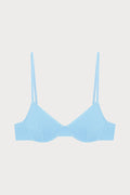Phoebe Underwired Bikini Top Blue, Size 32B/34A