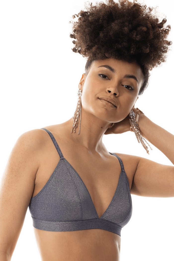 Mey Poetry Luxe Triangle Bra Deep Shadow