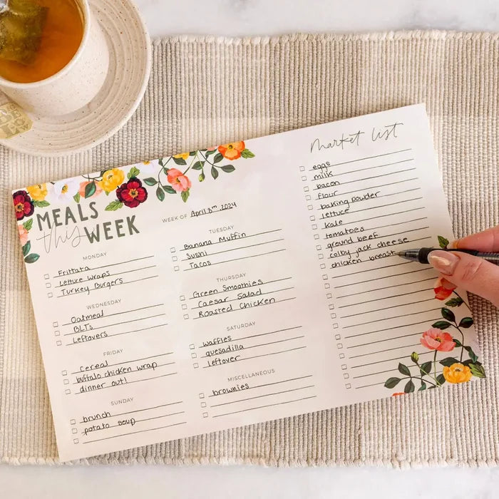 Poppies Menu Notepad - 459663