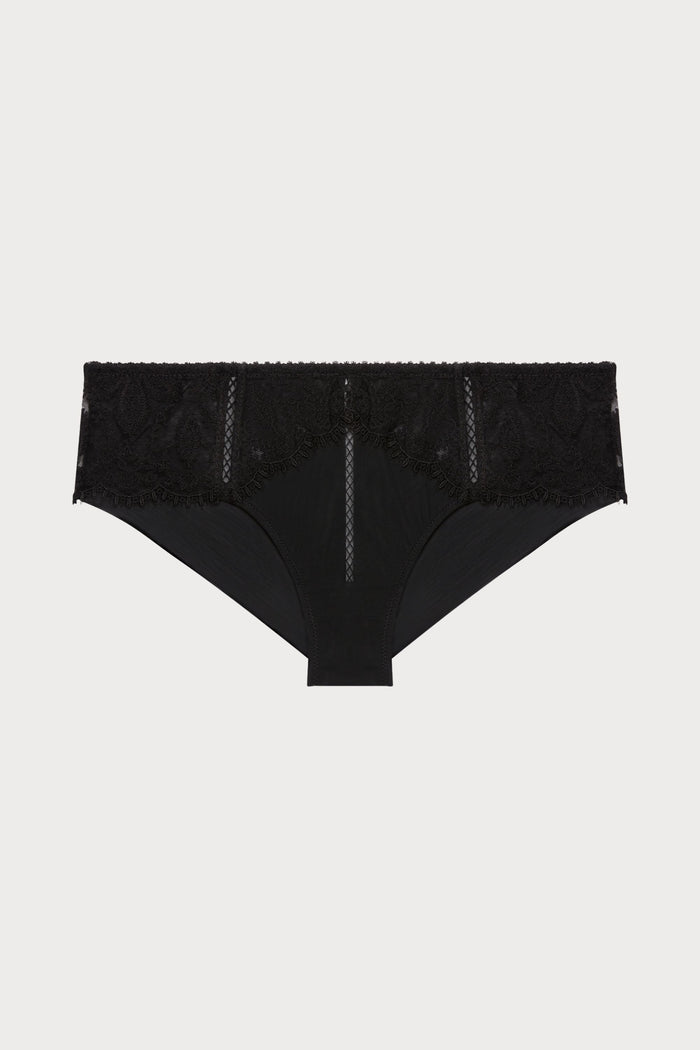 Précieuse Black Embroidery Shorty
