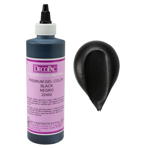 Premium Gel Color Black 8 oz