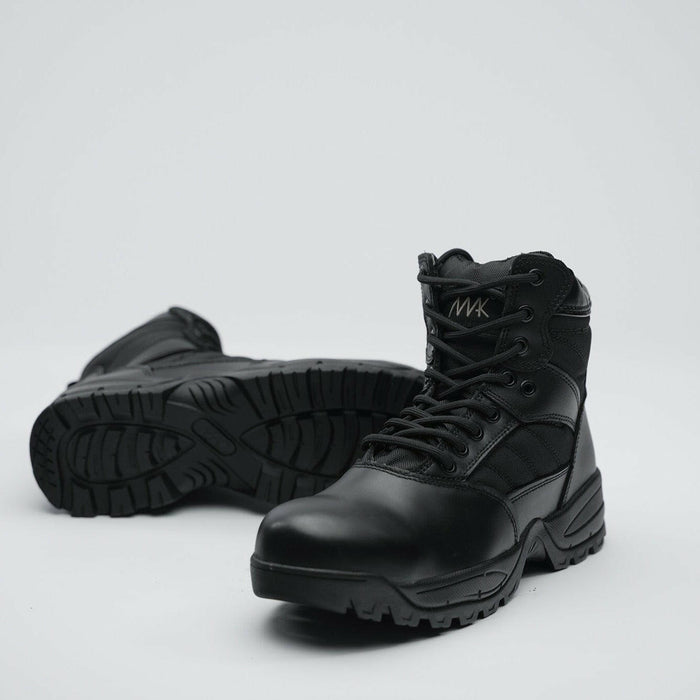 Protector 8 Side Zip - Black Leather.