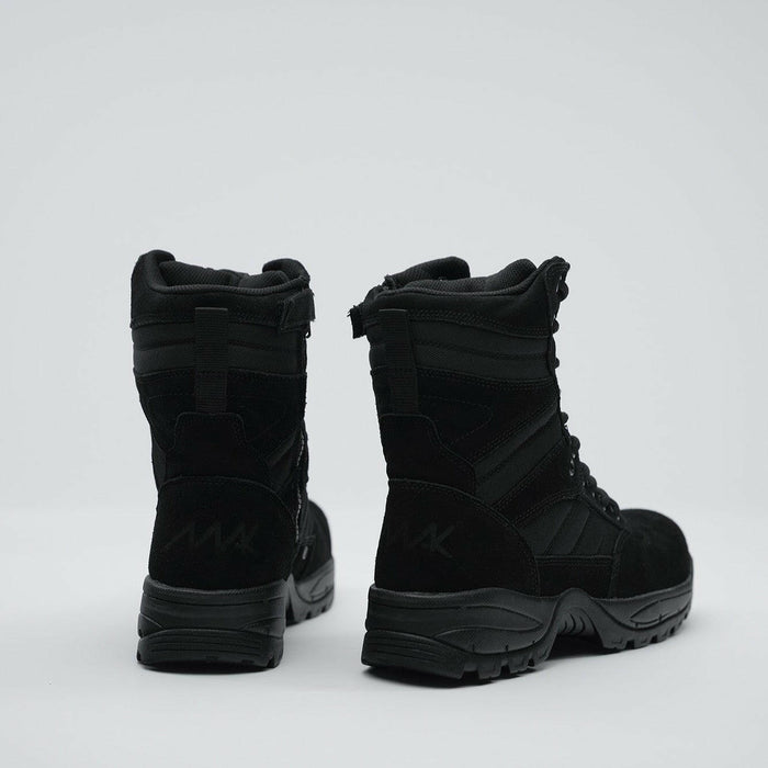 Protector 9" Side Zip - Black Suede.