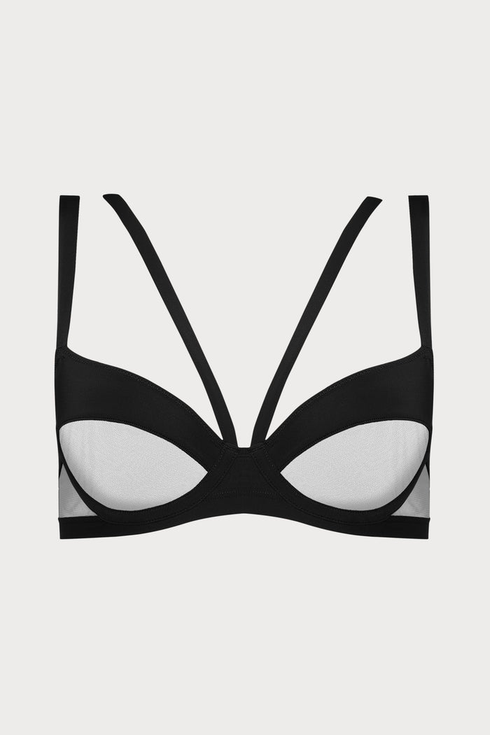 Maison Close Pure Tentation Black Balconette Bra