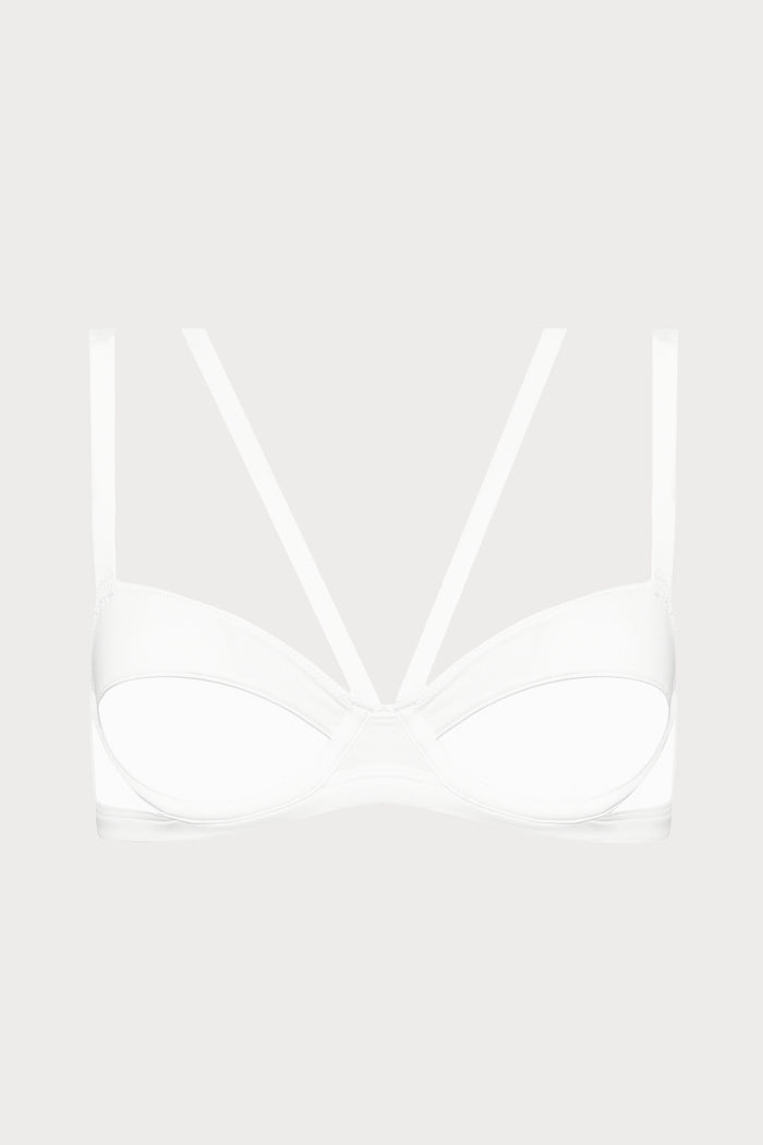 Maison Close Pure Tentation White Balconette Bra