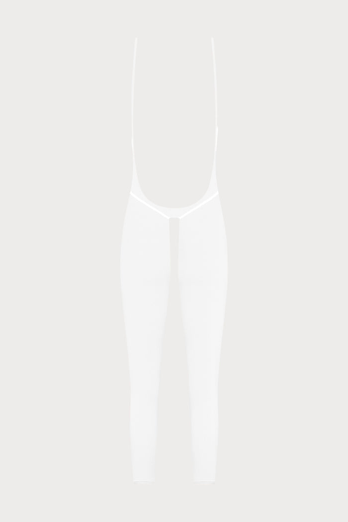Maison Close Pure Tentation White Jumpsuit with Zip